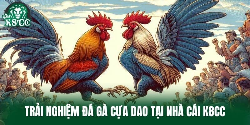 Trải nghiệm đá gà cựa dao tại nhà cái K8CC